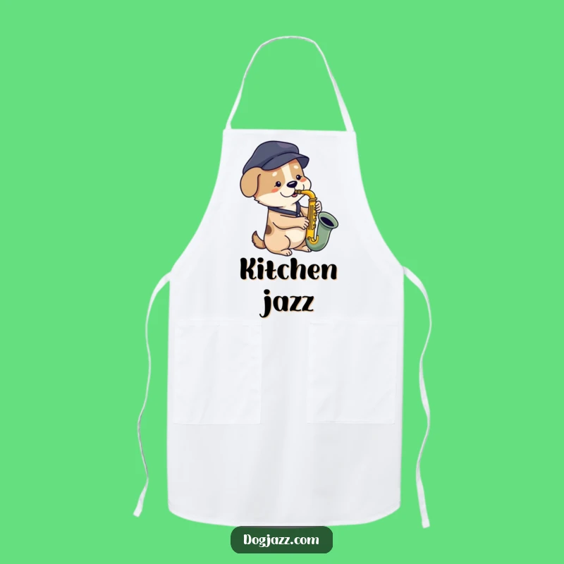 Funny Dog Saxophone Apron: Cook to the Beat, Musical Chef, a Practical Funny Gift