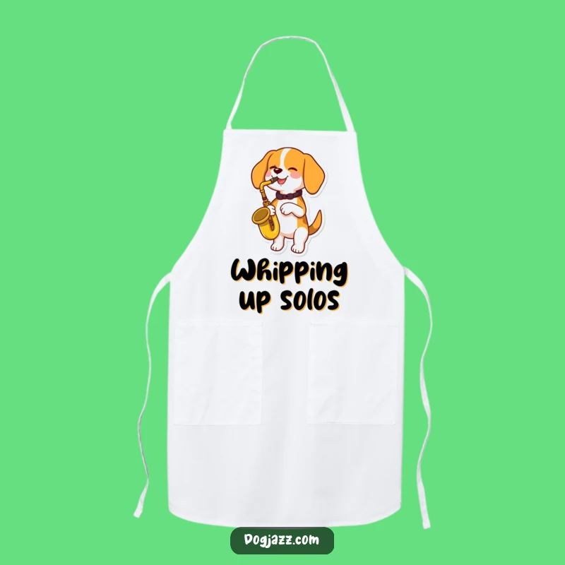 Funny Beagle Saxophone Apron: Musical Chef Wear for Humorous Kitchen Adventures