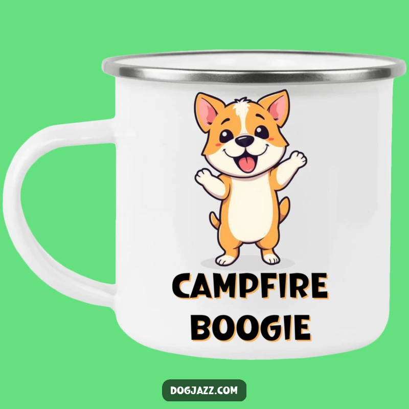 Funny Jazzy Dancer Dog Camping Mug: Cool Dance Outdoor Gear Gift