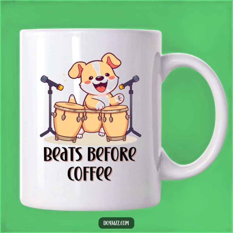 Funny Dog Bongo Mug - Energetic Pet Lover's Hilarious Gift