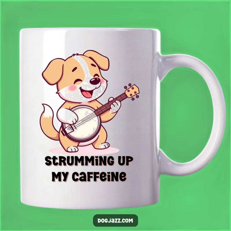 Funny Banjo Dog Mug - Hilarious Gift for Music Lovers and Canine Companions