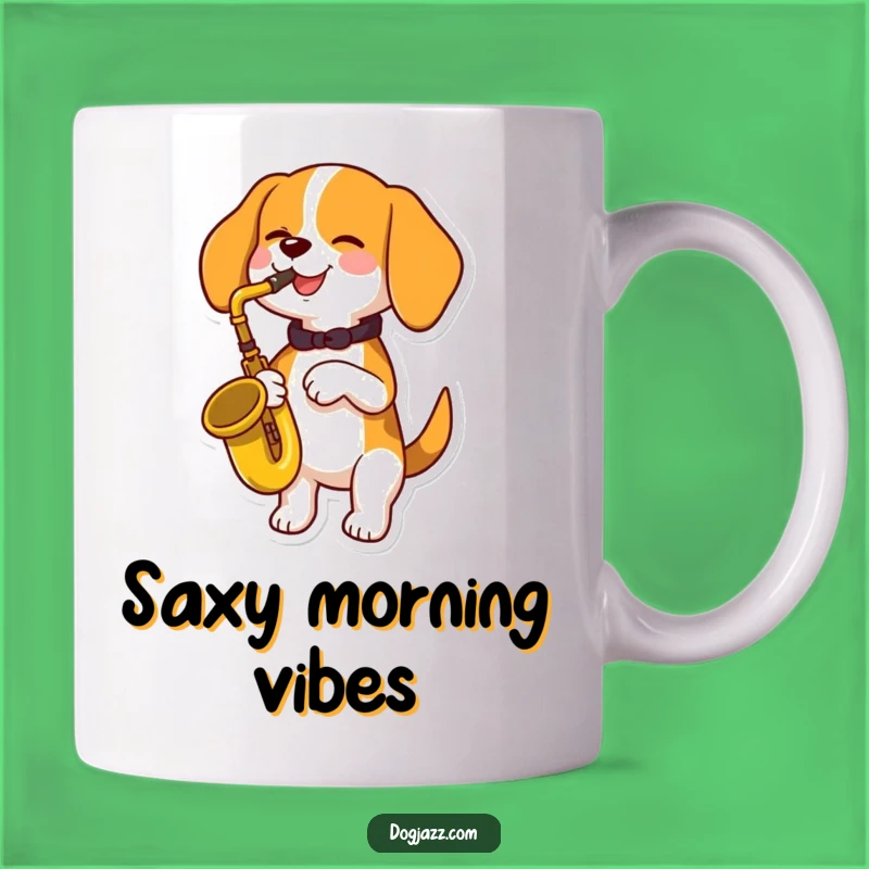 Funny Beagle Saxophone Mug: A Joyful Musical Canine Gift for Pet Lovers