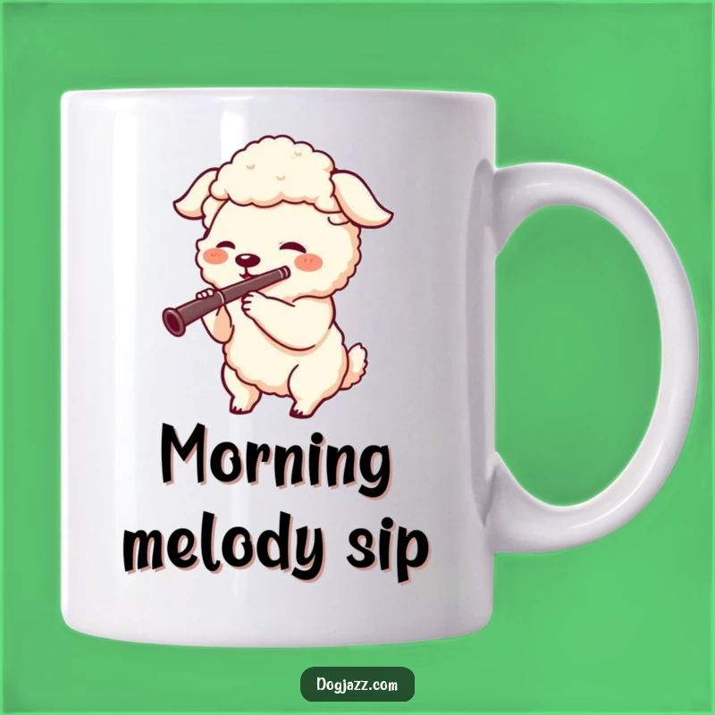 Funny Sheepdog Clarinet Mug: Playful Tunes for a Perfect Gift