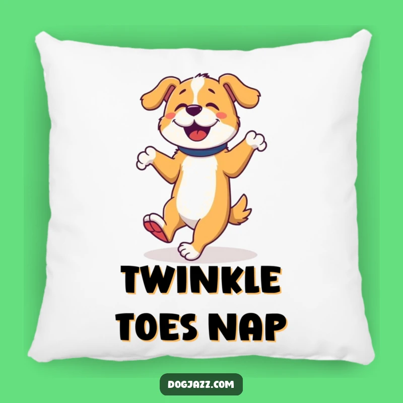 Funny Dog Tap Dancer Pillow: Snuggle with This Rhythmic Pup's Comfort!