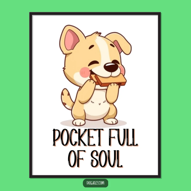 Funny Dog Harmonica Digital Art: Instant Download for Soulful Decor