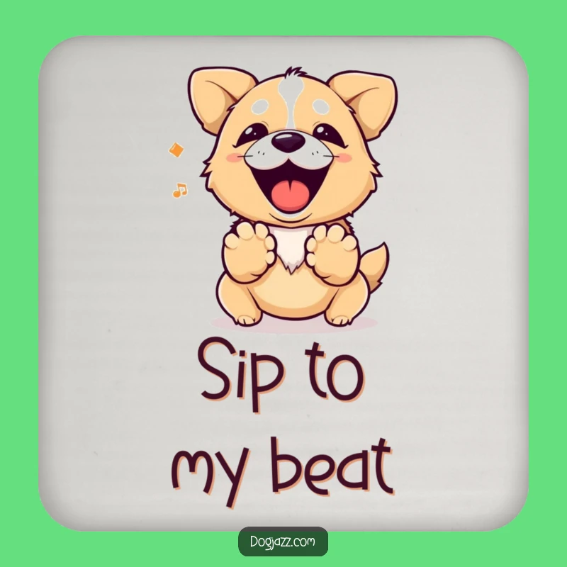 Funny Barking Dog Coaster - Hilarious Protection for Your Happy Drinks