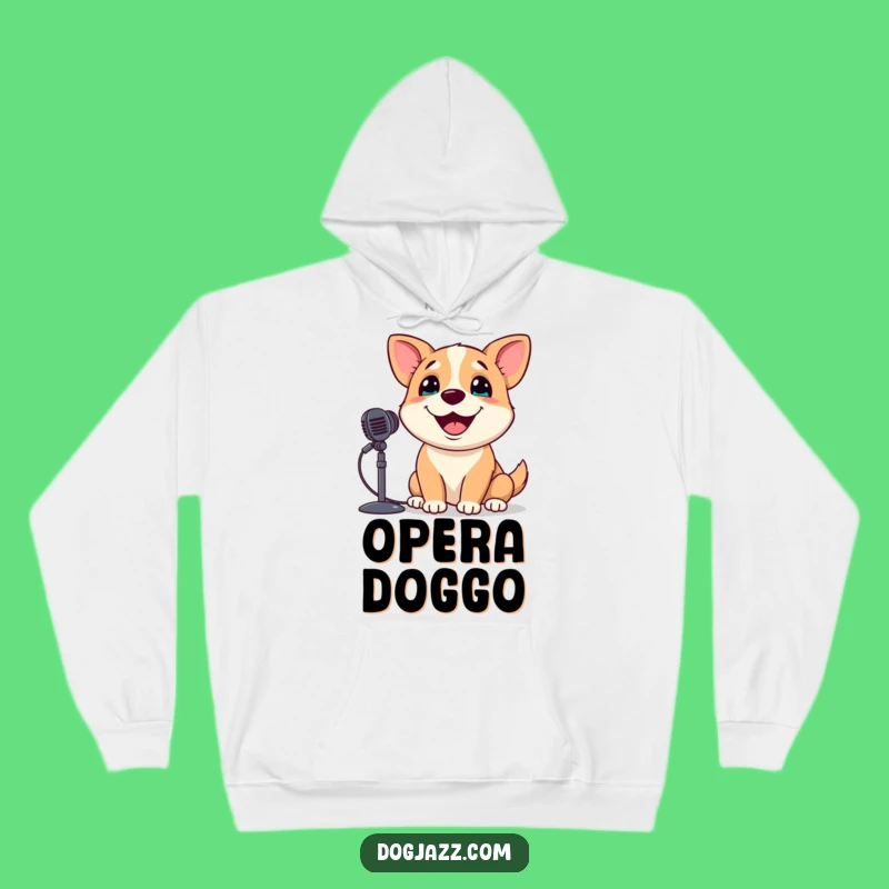 Funny Singing Dog Hoodie: Cozy Crooner Pooch Microphone Sweatshirt Gift