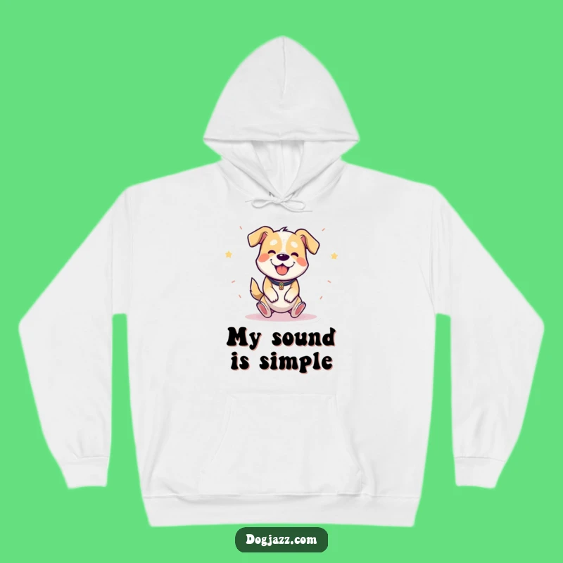 Funny Triangle Dog Hoodie - Cozy Comfort with a Hilarious Musical Bounce