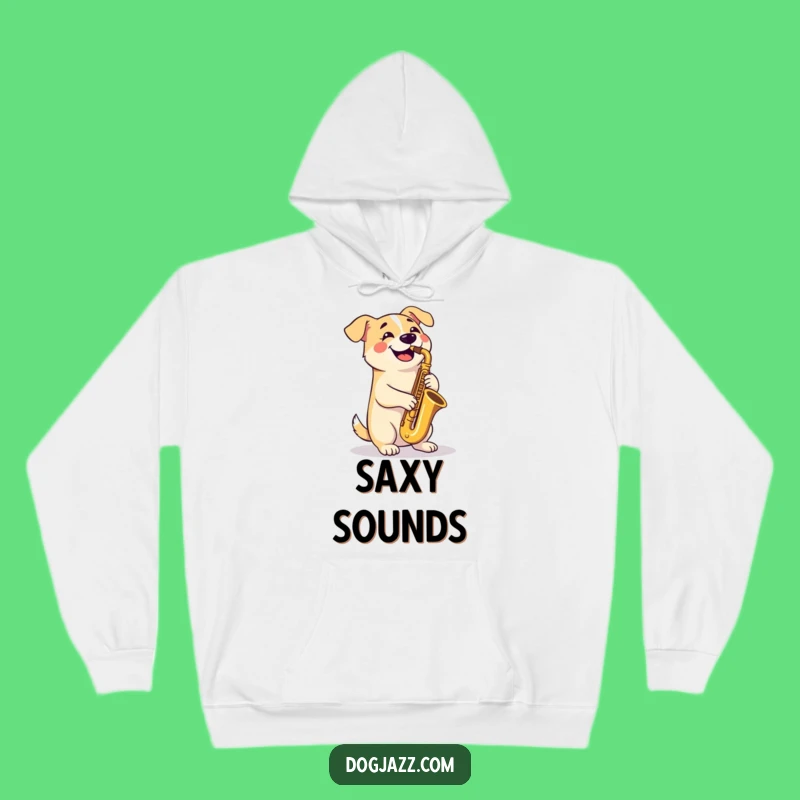 Cozy Funny Saxophone Dog Hoodie: Warmth Meets Canine Jazz Vibes - Great Gift!
