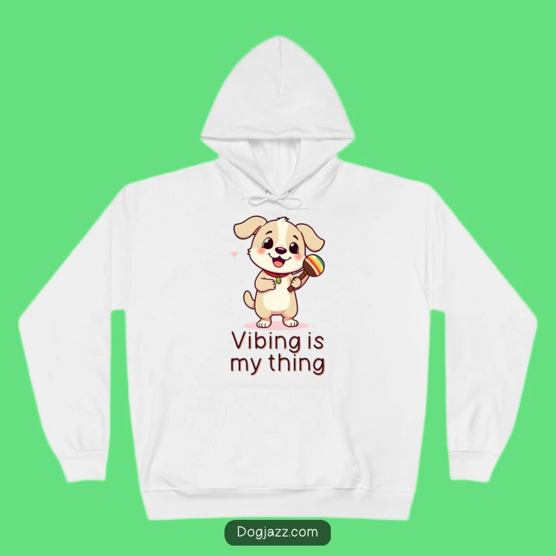 Funny Dancing Dog Maracas Hoodie: Cozy Up with a Fiesta!