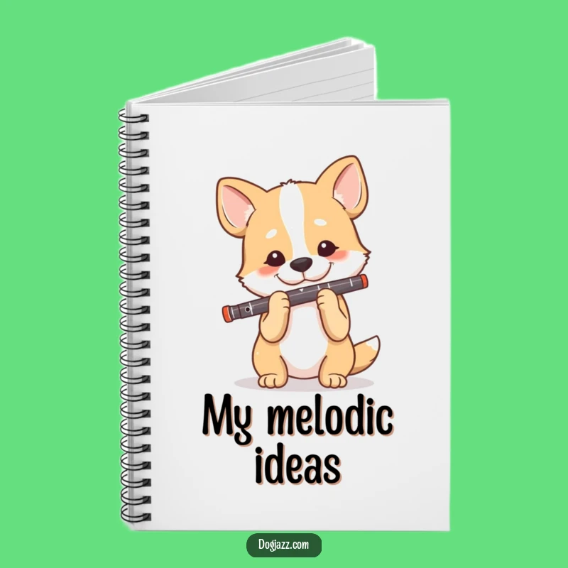 Funny Dog Clarinet Player Notebook: Jot Down Your Melodies with This Sophisticated Pup's Journal