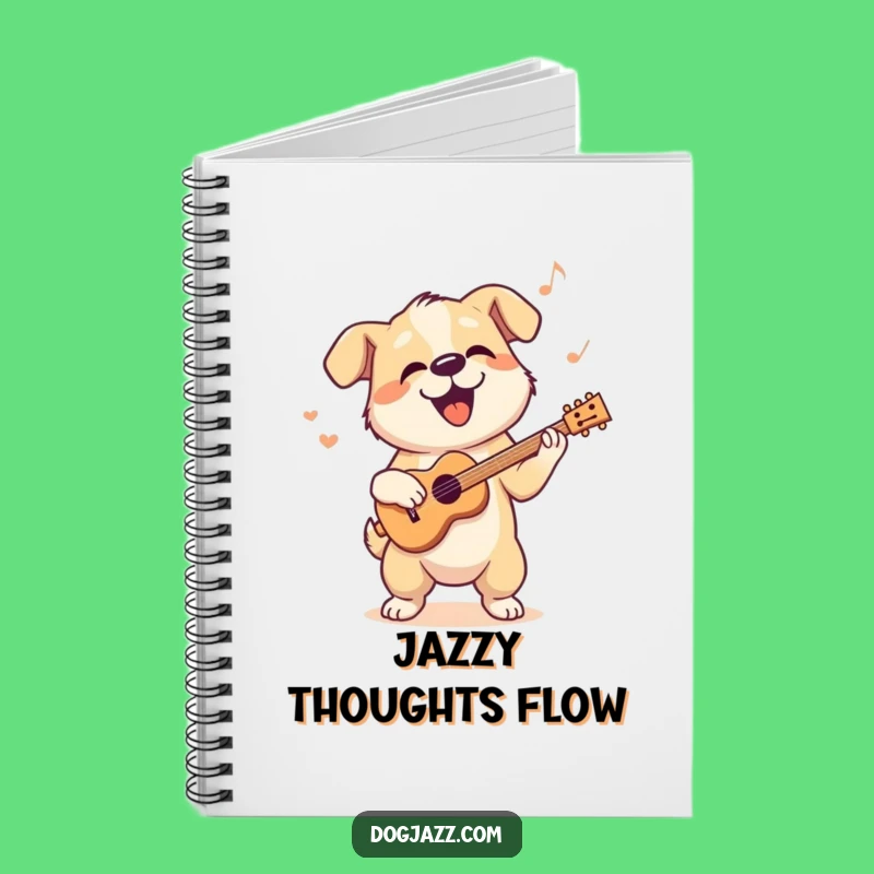 Funny Dog Jazz Notebook: Cool Rhythm Diary Gift