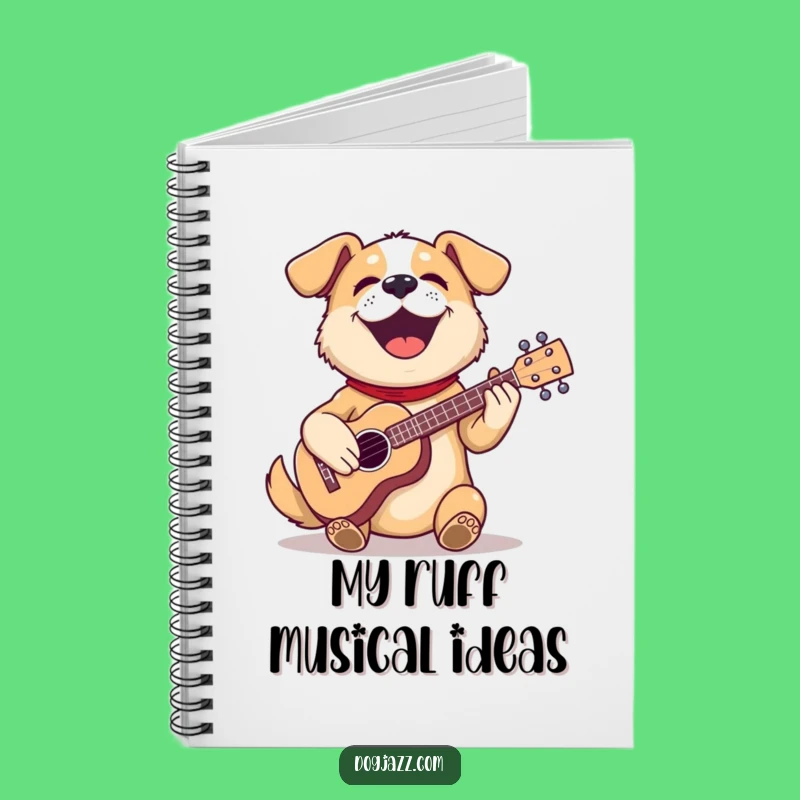 Funny Dog Ukulele Notebook: Journal for Musicians and Dog Lovers to Doodle