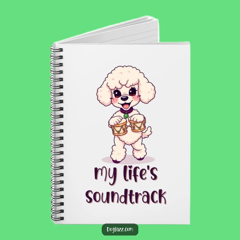 Funny Poodle Bongo Beats Notebook: Jot Down Your Ideas with this Hilarious Dog