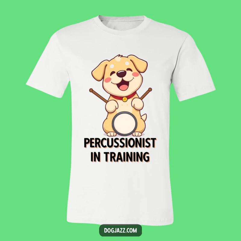 Funny Dog Drummer T-Shirt; Rock Out With This Hilarious Canine Band Tee Gift