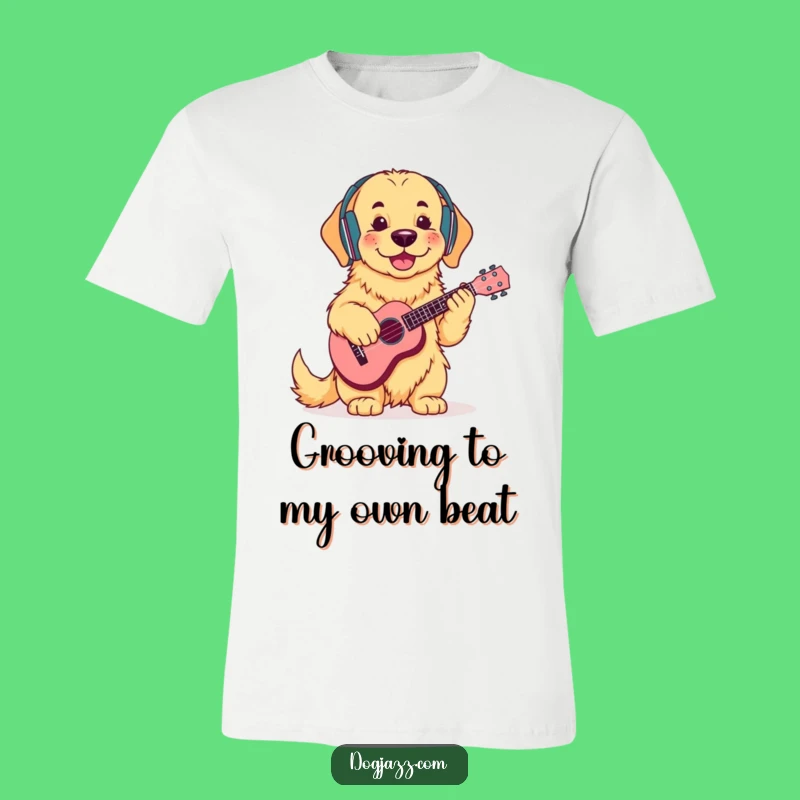 Funny Golden Retriever Ukulele T-Shirt: Cool Canine Tee, Ideal Funny Gift