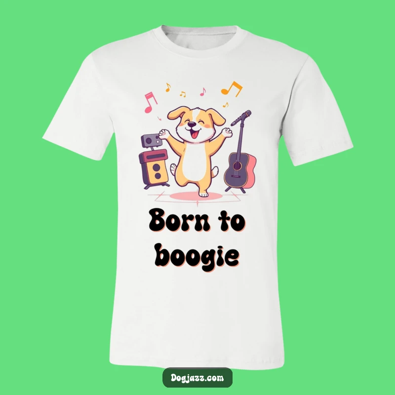 Funny Jazzy Dog Dancing T-Shirt - Hilarious Groovy Music Apparel