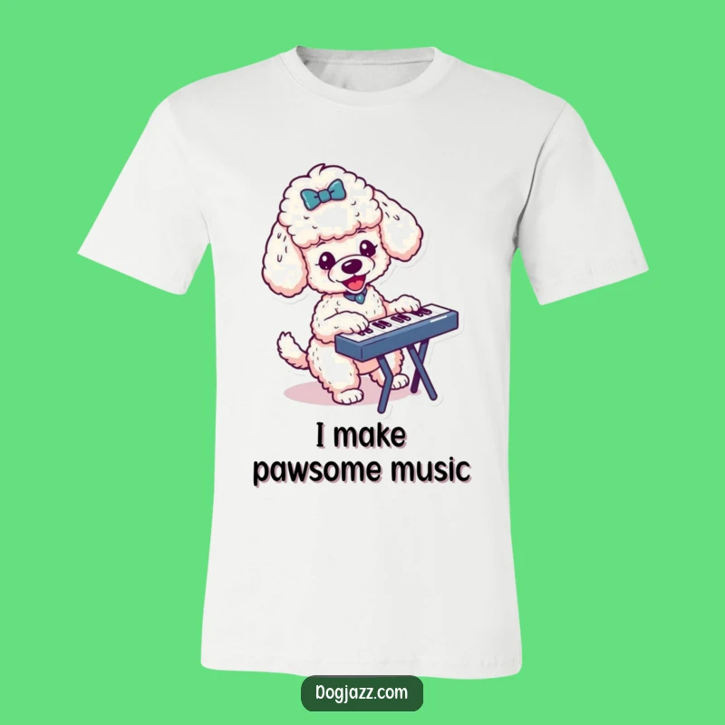 Funny Poodle Keyboard T-Shirt: Wear Your Musical Passion with Flair