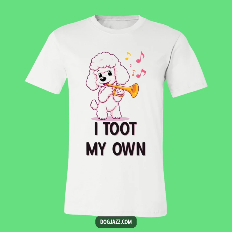 Funny Poodle Trumpet T-Shirt: Wear Your Musical Elegance with Humor