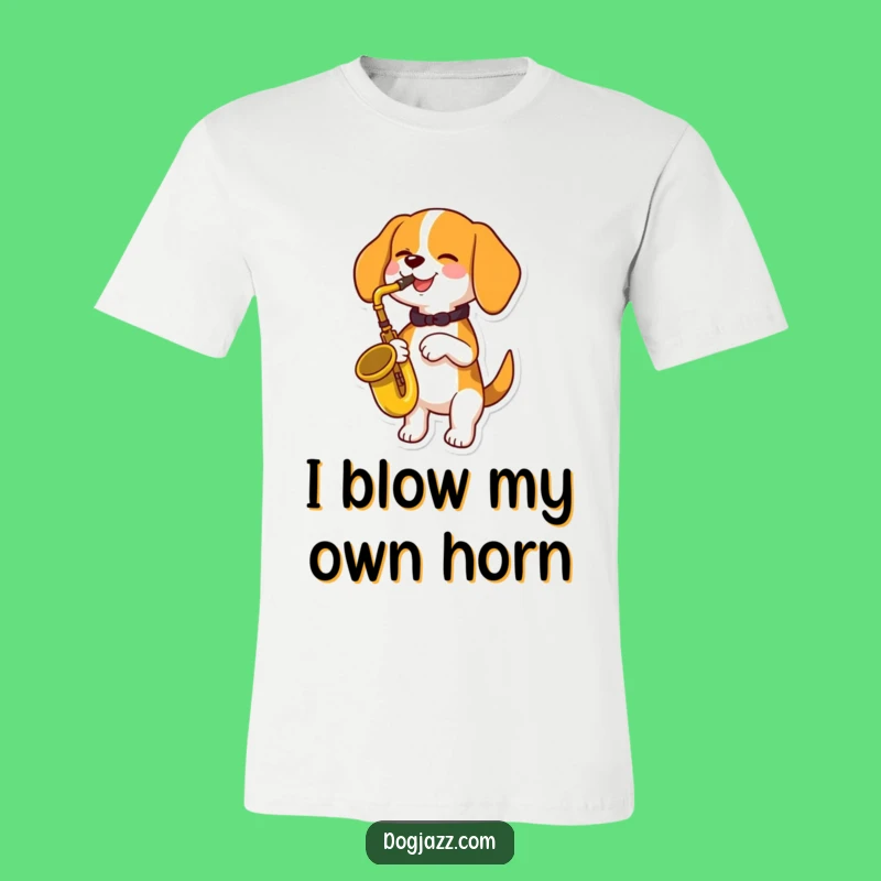 Funny Beagle Saxophone T-Shirt: Wearable Joyful Music Dog Tee for Comedic Relief