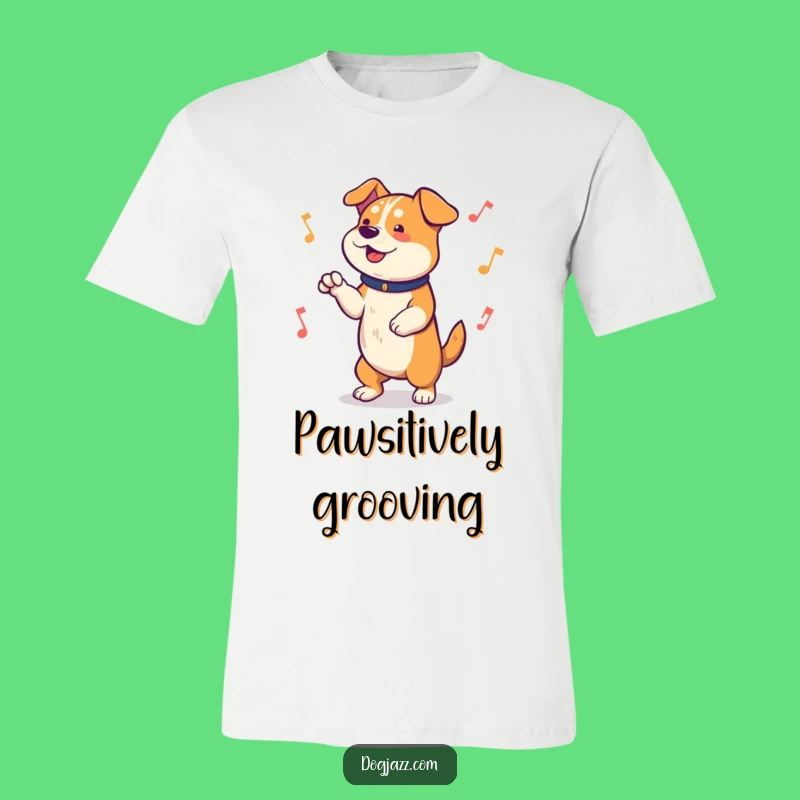 Funny Dog Tapping Paws T-Shirt: Coolest Musical Canine Tee for Gift Giving