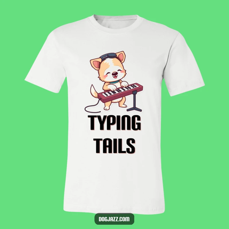 Funny Terrier Keyboard T-Shirt - Jam Out with this Musical Dog Tee!