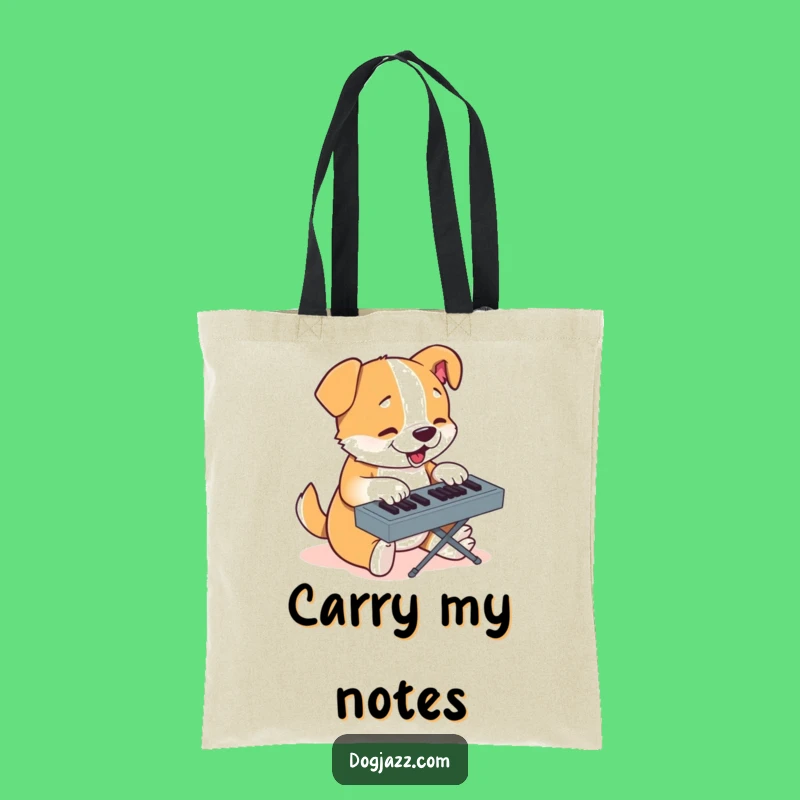 Funny Keyboard Dog Tote Bag - Carry Your Gear with Hilarious Tech Style